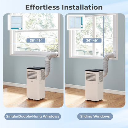 10000 BTU Portable Air Conditioner 3 in 1 Floor AC Unit Fan and Dehumidifier for Room, White Portable Air Conditioners at Gallery Canada