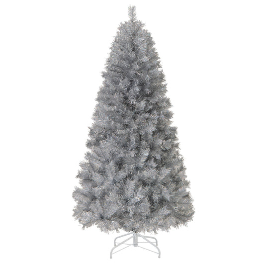 Artificial Christmas Tree With LED Lights, 6FT, Silver Christmas Tree Silver at Gallery Canada