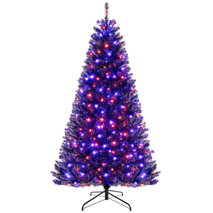 6/7/8 Feet Artificial Christmas Tree with 6 Lighting Modes and Spooky Sounds-L, Black Christmas Tree 8 Feet at Gallery Canada