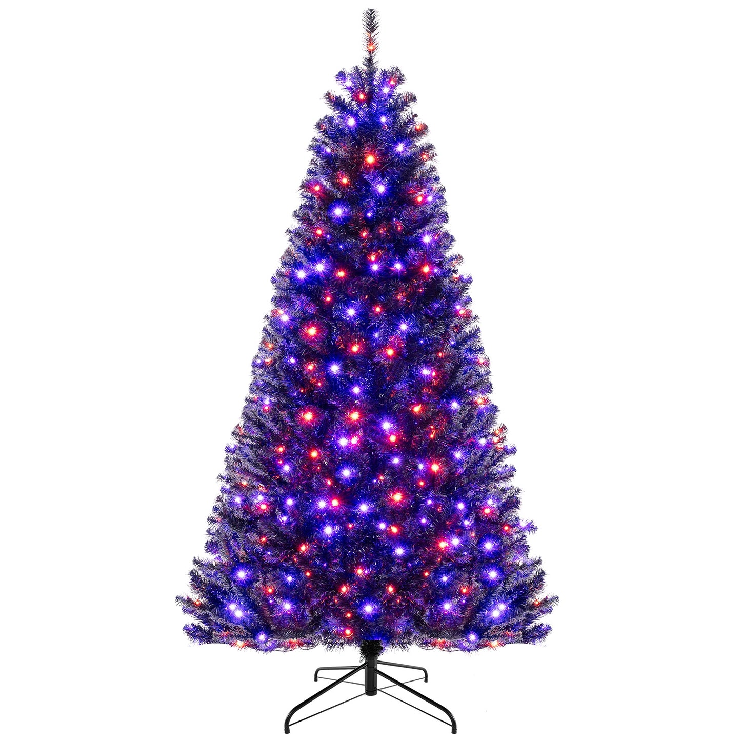6/7/8 Feet Artificial Christmas Tree, 6 Lighting Modes, Spooky Sounds, Black Christmas Tree Black at Gallery Canada