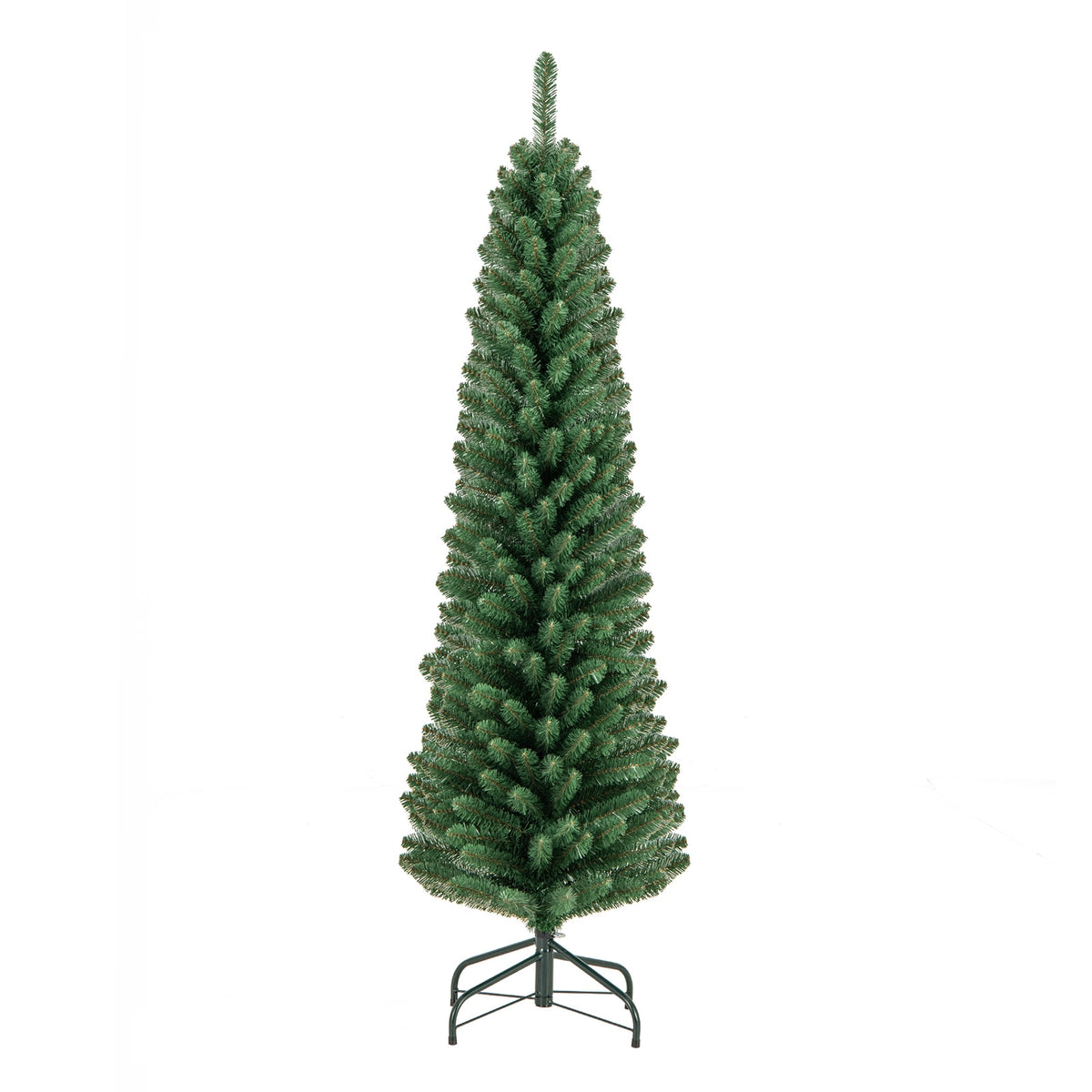 5 Feet Pencil Christmas Tree, Memory Wire Branch Tips, Metal Stand, Green Christmas Tree at Gallery Canada