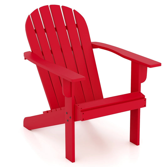 Acacia Wood Adirondack Chair, Red Adirondack Chairs Red at Gallery Canada