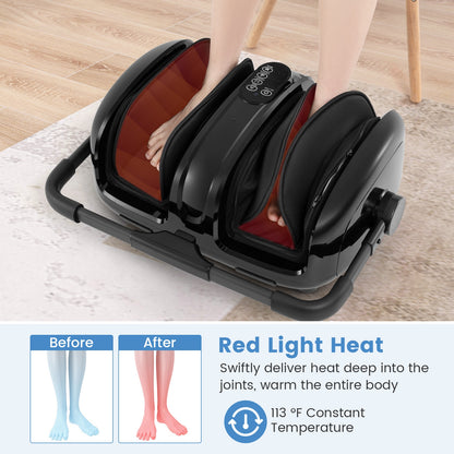 Foot and Calf Massager with Heat for Blood Circulation Pain Relief, Black Foot Massager at Gallery Canada