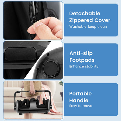 Foot and Calf Massager with Heat for Blood Circulation Pain Relief, Black Foot Massager at Gallery Canada