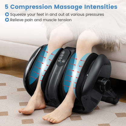 Foot and Calf Massager with Heat for Blood Circulation Pain Relief, Black Foot Massager at Gallery Canada