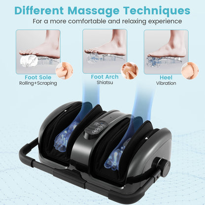 Foot and Calf Massager with Heat for Blood Circulation Pain Relief, Gray Foot Massager at Gallery Canada