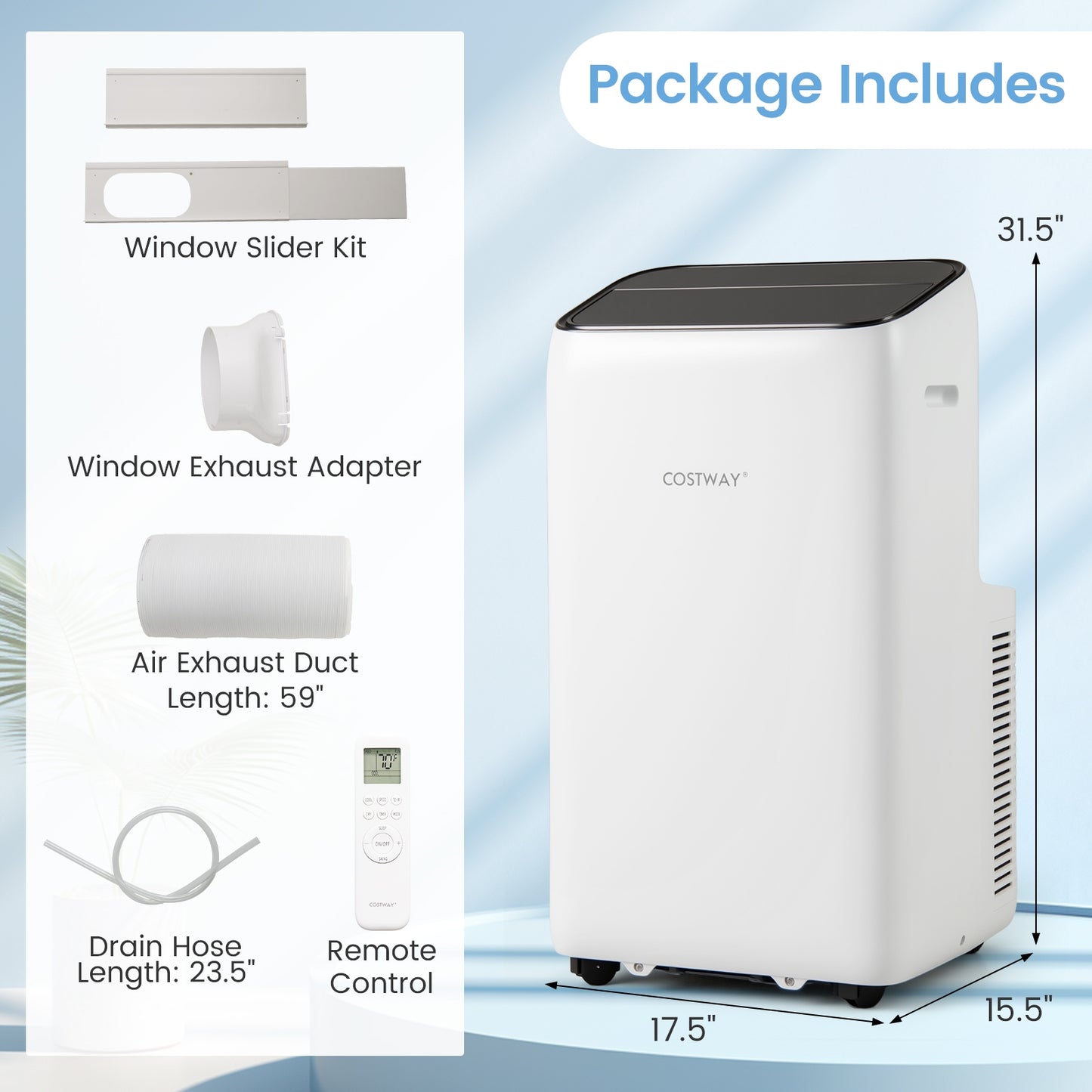 14000 BTU Inverter Portable Air Conditioner 3 in 1 Wifi Enabled AC Unit, White Portable Air Conditioners at Gallery Canada