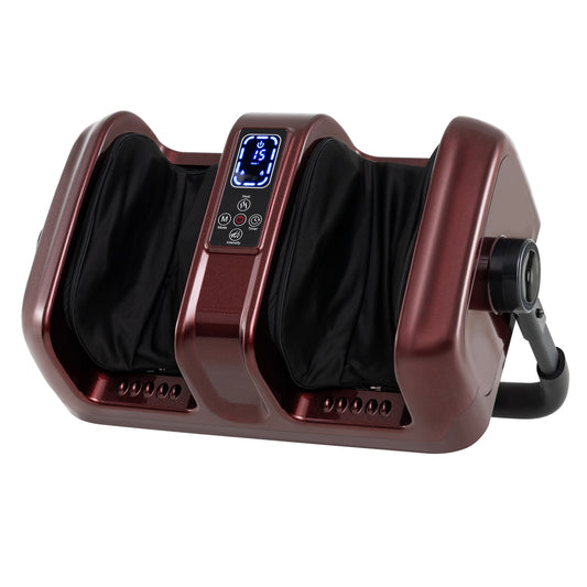 Electric Leg Massager With Heat, Shiatsu Deep Kneading, Red Foot Massager Red at Gallery Canada