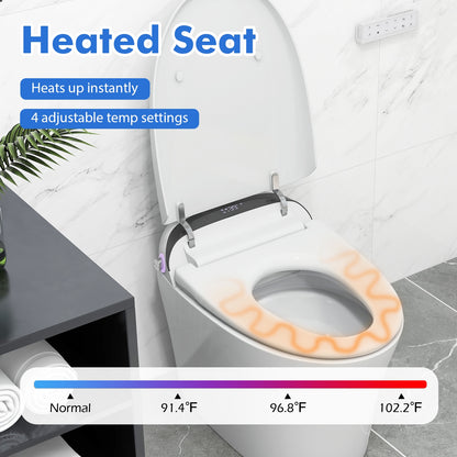One-Piece Elongated Smart Toilet Bidet 1.28 GPF Dual-flush Toilet at Gallery Canada