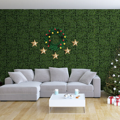 12 Pieces 20 x 20 Inch Artificial Topiary Gardenia Shrub Grass Panels, Green Decorative Fencing & Flooring at Gallery Canada