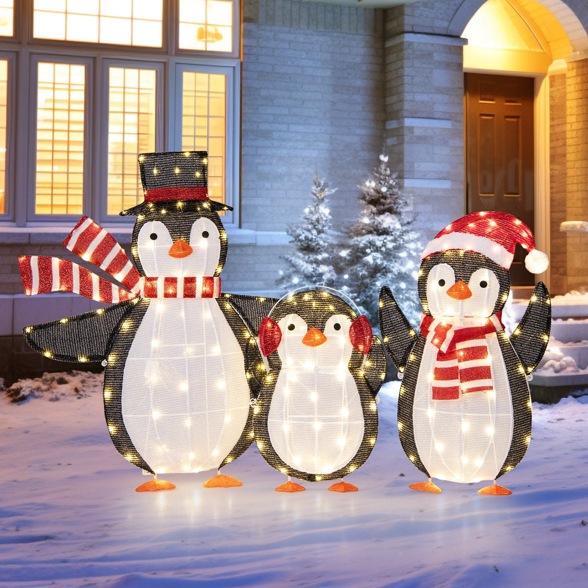 Penguin Christmas Decorations, 194 LED Lights, Zip Ties Christmas Decor & Accessories at Gallery Canada