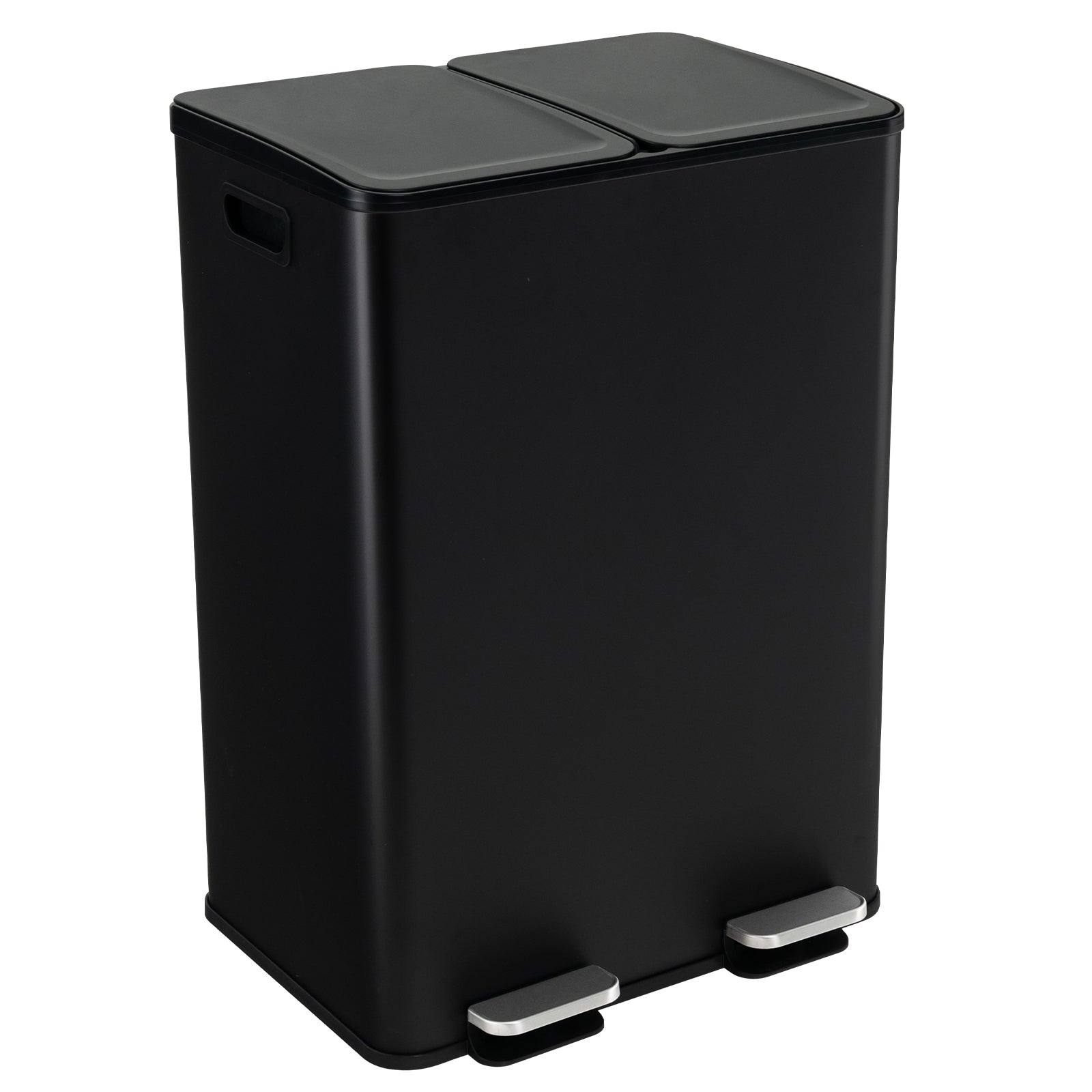 8 Gal Dual Compartment Trash Can, Black Kitchen Organization at Gallery Canada
