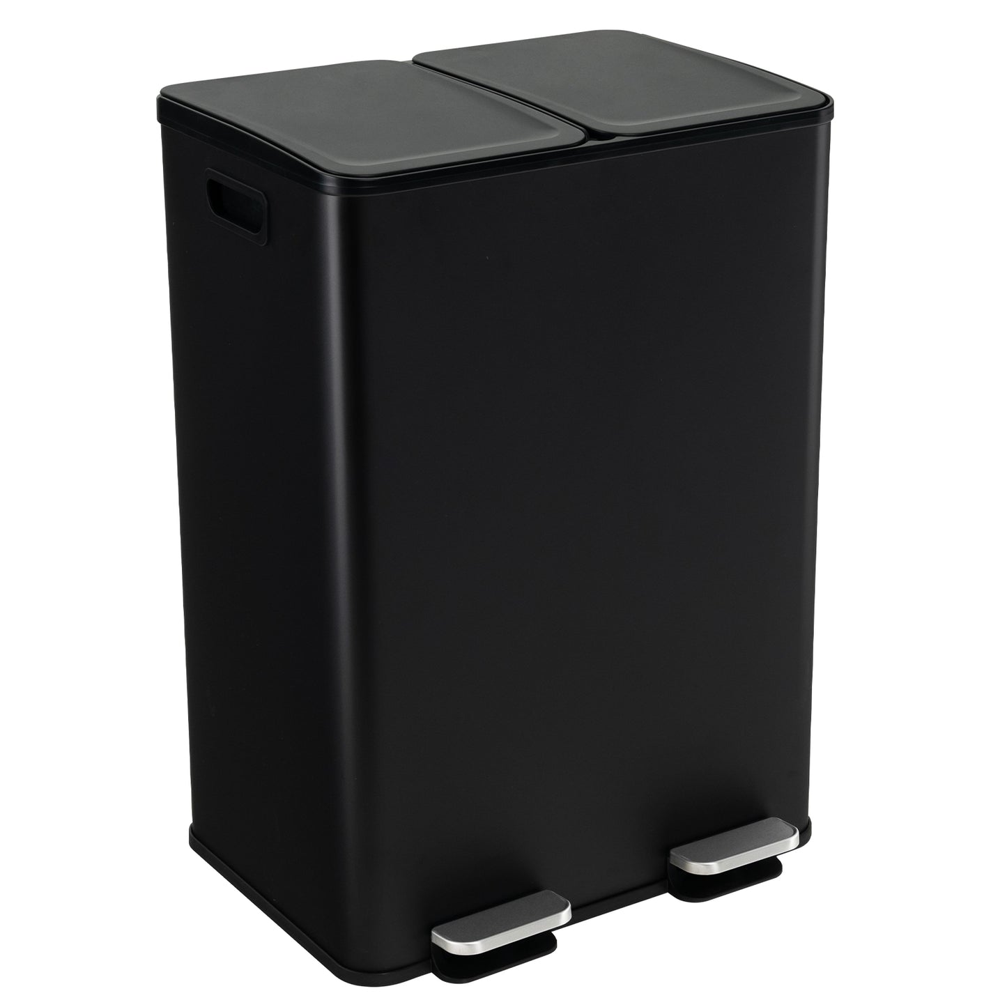 8 Gal Dual Compartment Trash Can, Black Kitchen Organization at Gallery Canada