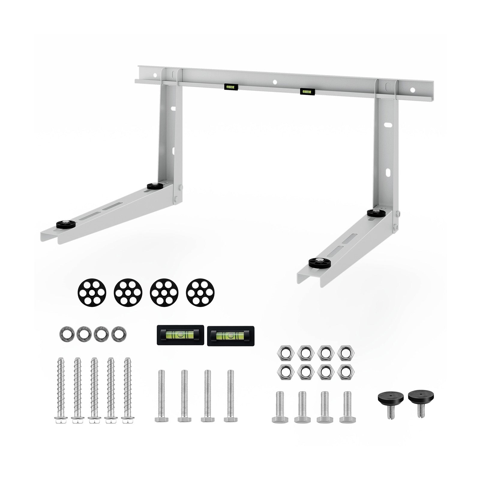 Mini Split Wall Mounting Bracket for 12000-24000 BTU Universal Ductless AC, Silver Mini Split Air Conditioners Silver at Gallery Canada
