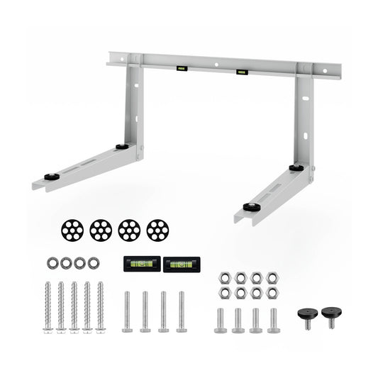 Mini Split Wall Mounting Bracket for 12000-24000 BTU Universal Ductless AC, Silver Mini Split Air Conditioners Silver at Gallery Canada