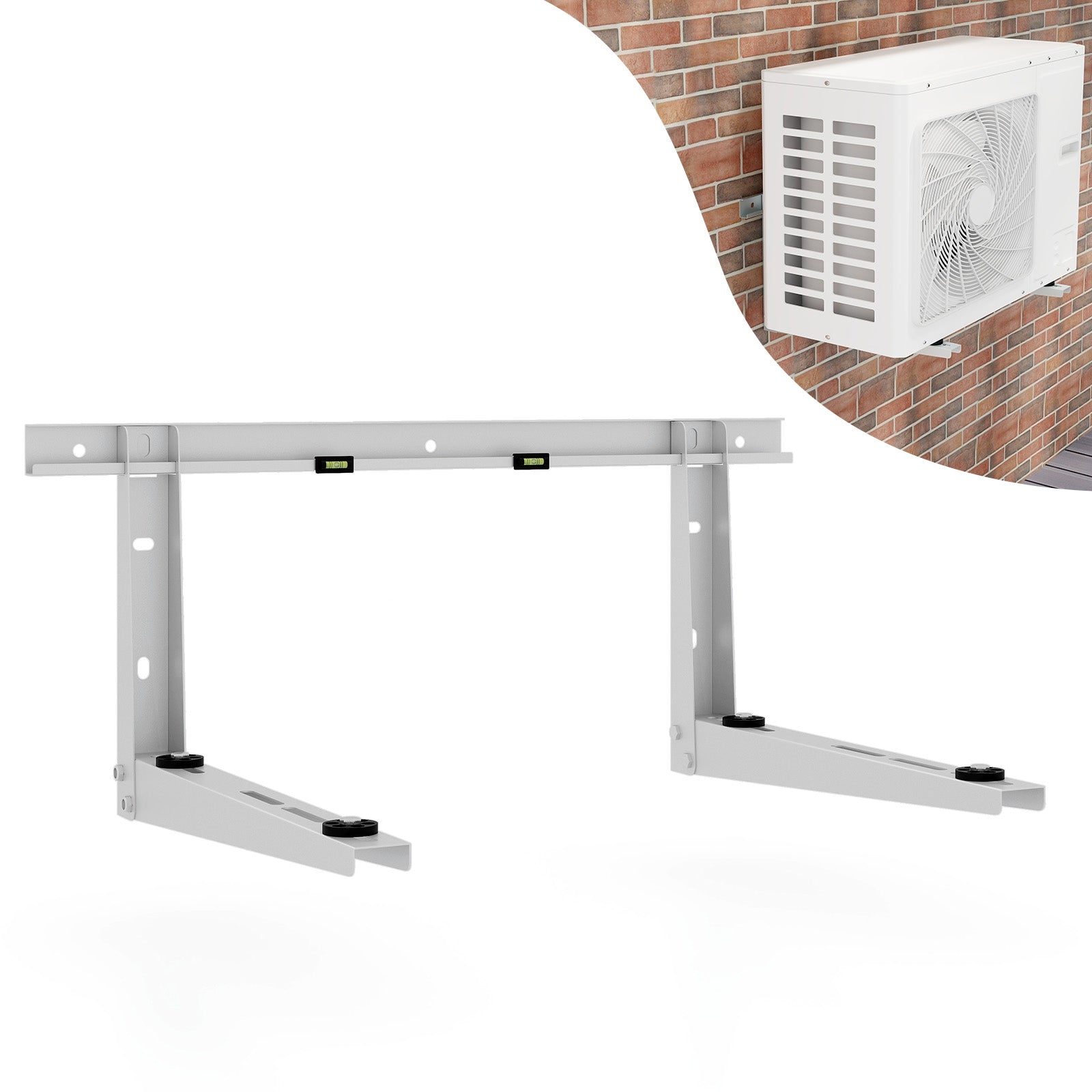 Mini Split Wall Mounting Bracket for 12000-24000 BTU Universal Ductless AC, Silver Mini Split Air Conditioners at Gallery Canada
