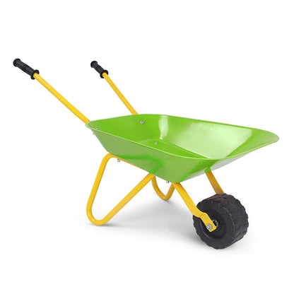 Outdoor Garden Backyard Play Toy Kids Metal Wheelbarrow, Light Green Sandboxes Light Green at Gallery Canada