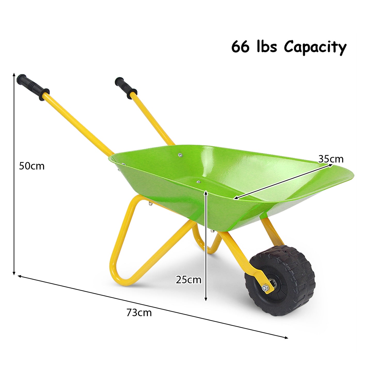 Outdoor Garden Backyard Play Toy Kids Metal Wheelbarrow, Light Green Sandboxes at Gallery Canada