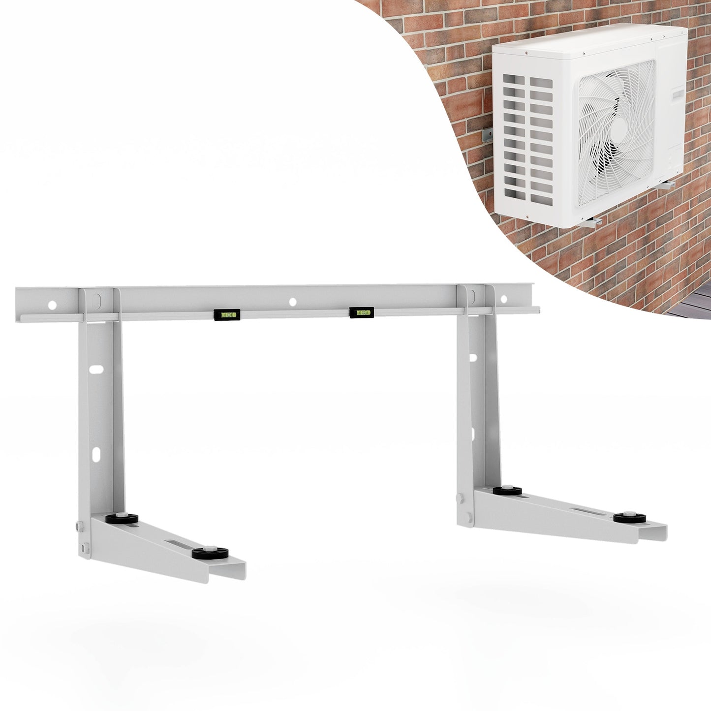 Mini Split Wall Mounting Bracket for 6000-12000 BTU Universal Ductless AC, Silver Mini Split Air Conditioners at Gallery Canada