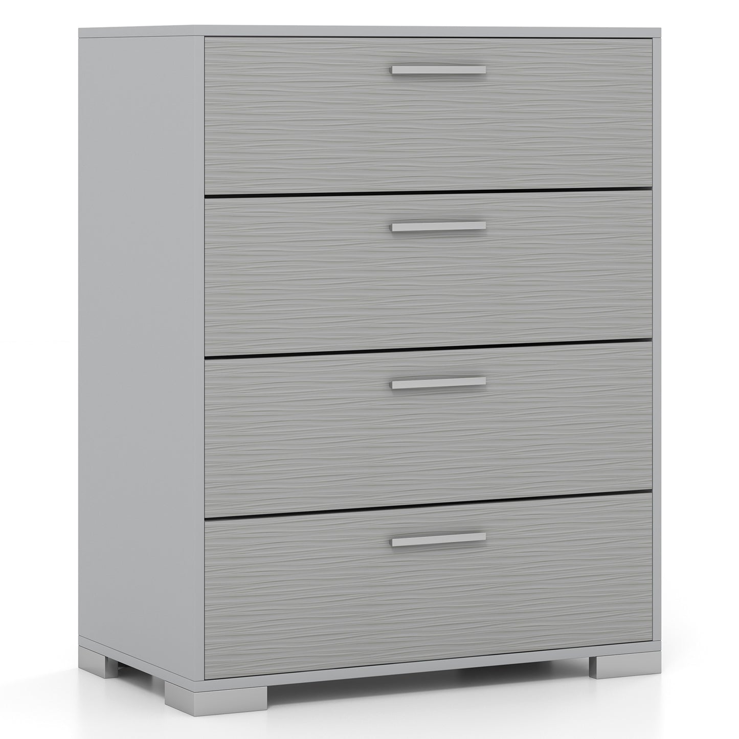 4 Drawer Storage Cabinet, Metal Legs, Anti-Toppling, Gray Cabinets & Chests Gray at Gallery Canada