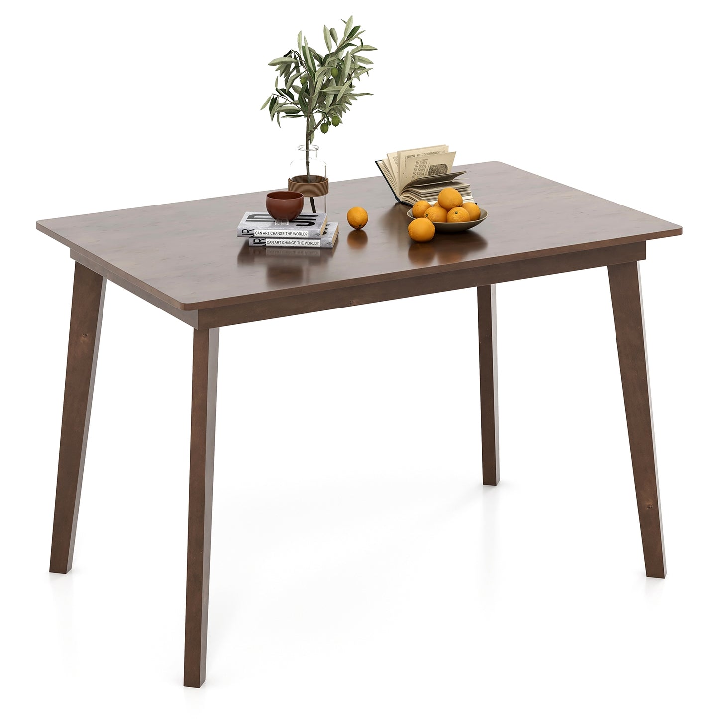 48 Inch Wooden Dining Table, For 4 People, Brown