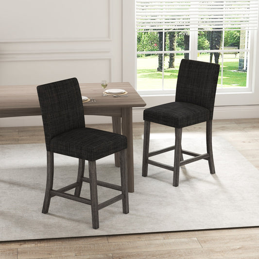 Counter Height Bar Stools, Set of 2, Gray Bar Stools Gray at Gallery Canada