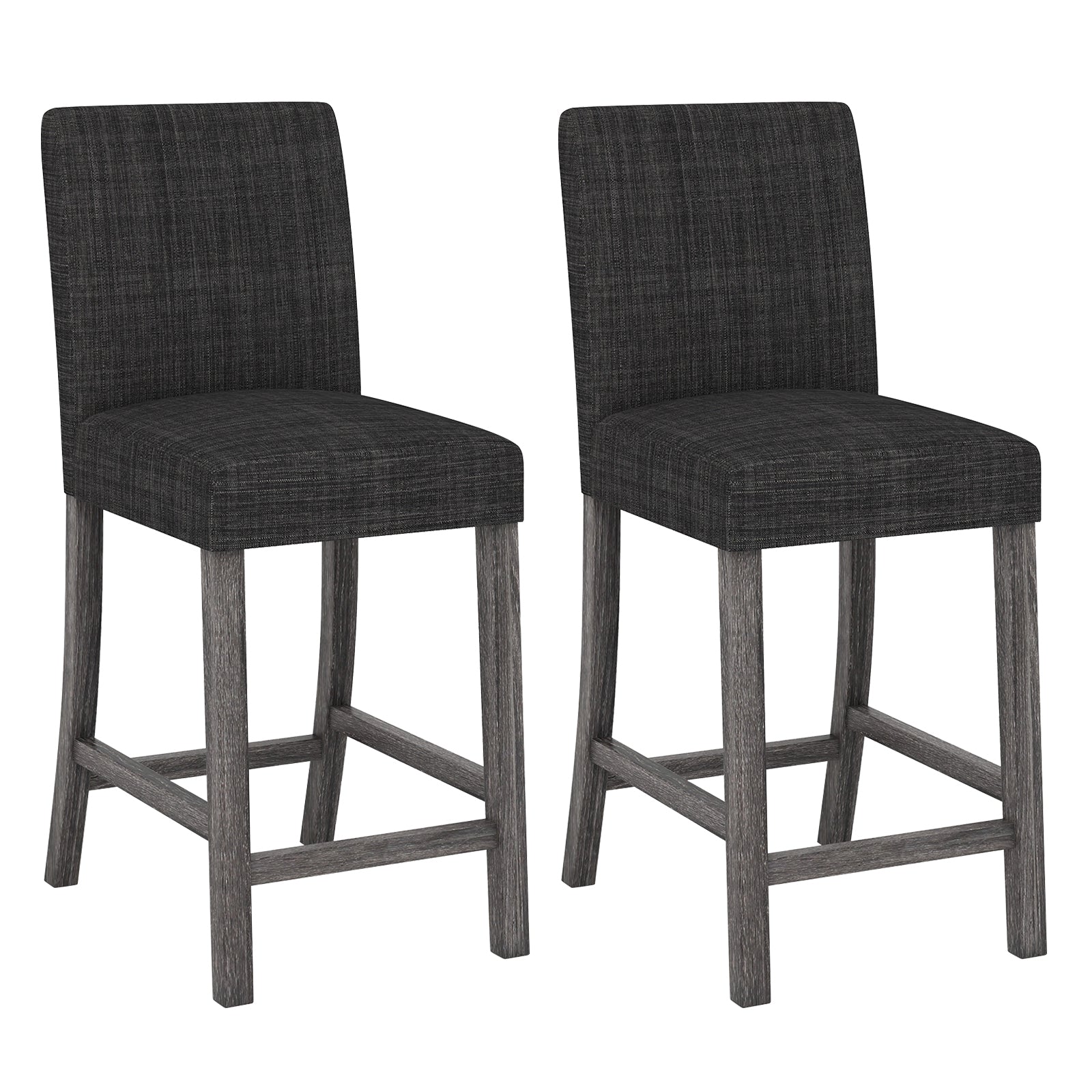 Counter Height Bar Stools, Set of 2, Gray Bar Stools at Gallery Canada
