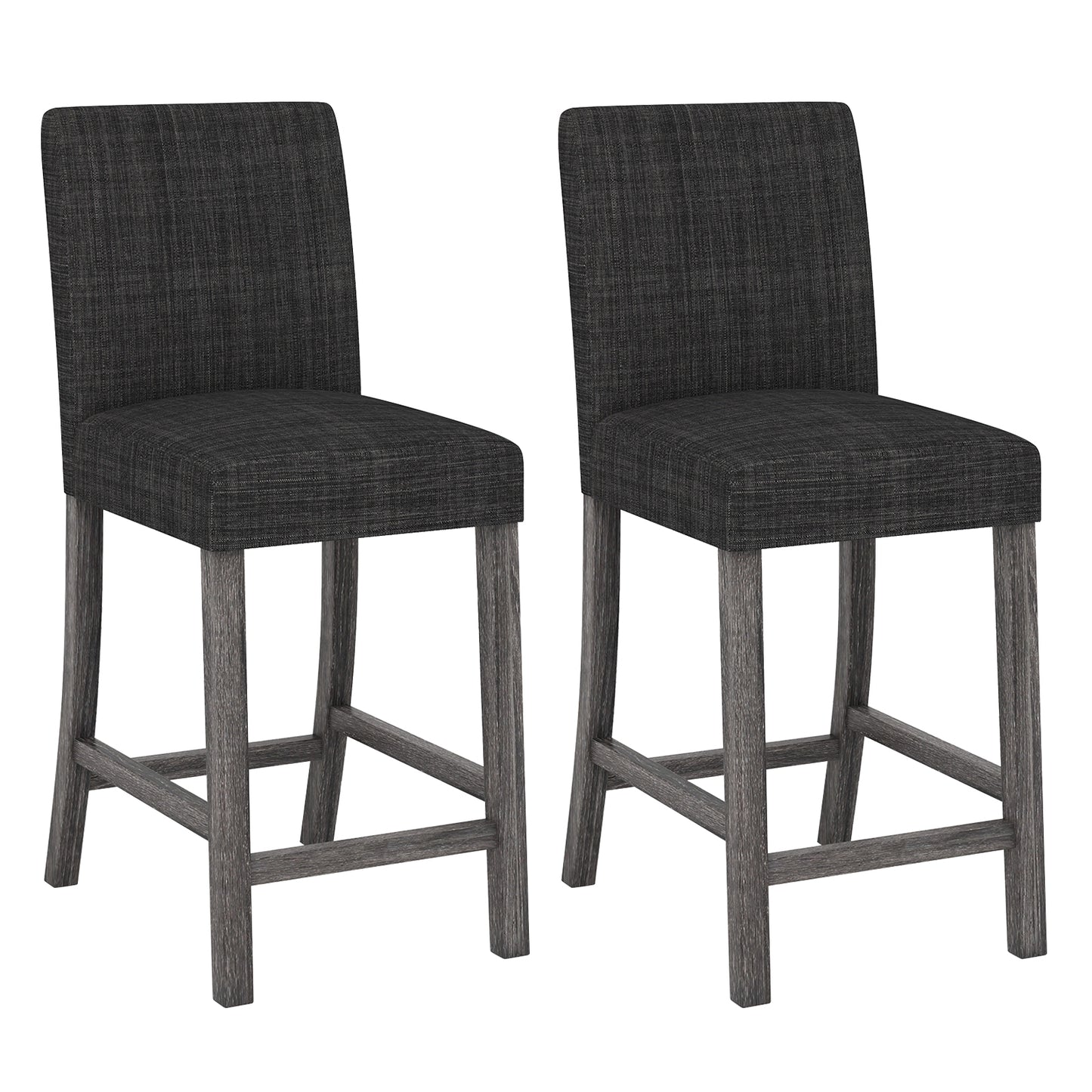Counter Height Bar Stools, Set of 2, Gray Bar Stools at Gallery Canada