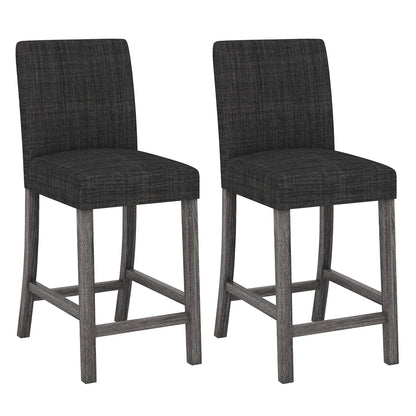 Counter Height Bar Stools, Set of 2, Gray Bar Stools Gray at Gallery Canada