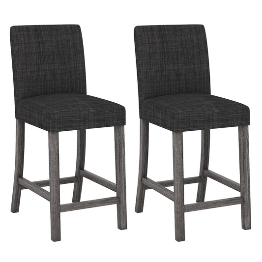 Counter Height Bar Stools, Set of 2, Gray Bar Stools Gray at Gallery Canada