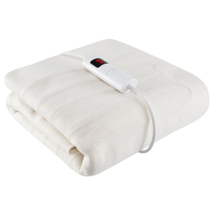 Electric Bed Warmer, Twin Size, Dual Controller, 9 Heat Settings, White Bedding White at Gallery Canada