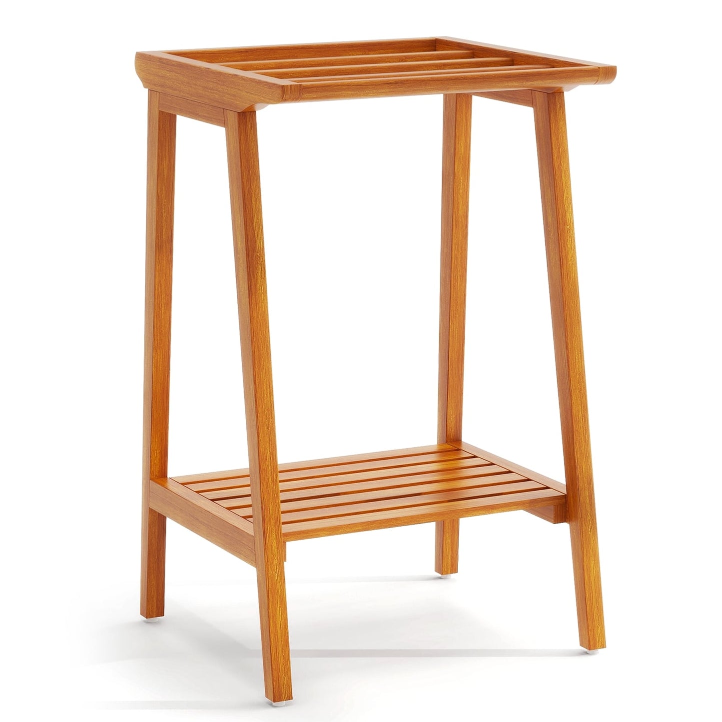 Freestanding Towel Rack With Storage Shelf, Natural Towel Racks at Gallery Canada