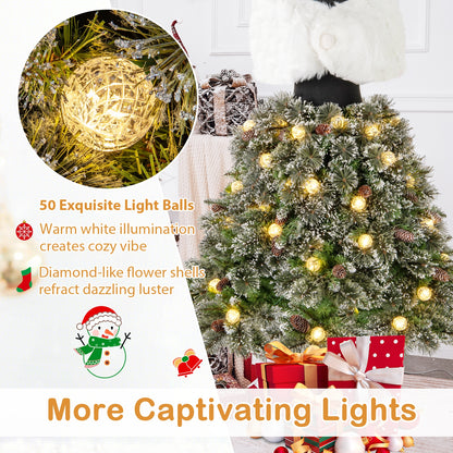 5 FT Pre-lit Artificial Christmas Tree, 465 Branch Tips, Green Christmas Tree at Gallery Canada