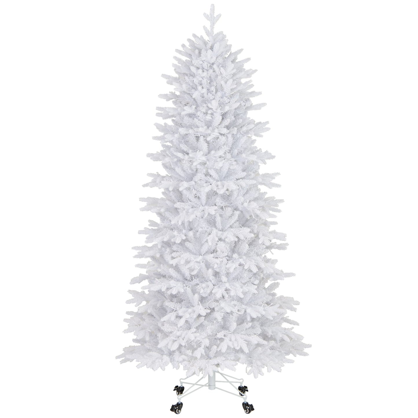 7 FT Artificial Christmas Tree, 1880 PE PVC Branch Tips, White Christmas Tree White at Gallery Canada