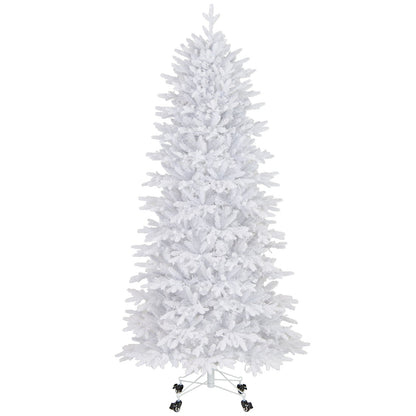 7 FT Artificial Christmas Tree, 1880 PE PVC Branch Tips, White Christmas Tree White at Gallery Canada