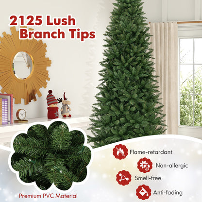 12 Ft Artificial Christmas Tree, 800 Warm White LED Lights, Green Christmas Tree at Gallery Canada