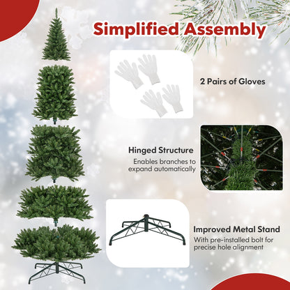12 Ft Artificial Christmas Tree, 800 Warm White LED Lights, Green Christmas Tree at Gallery Canada