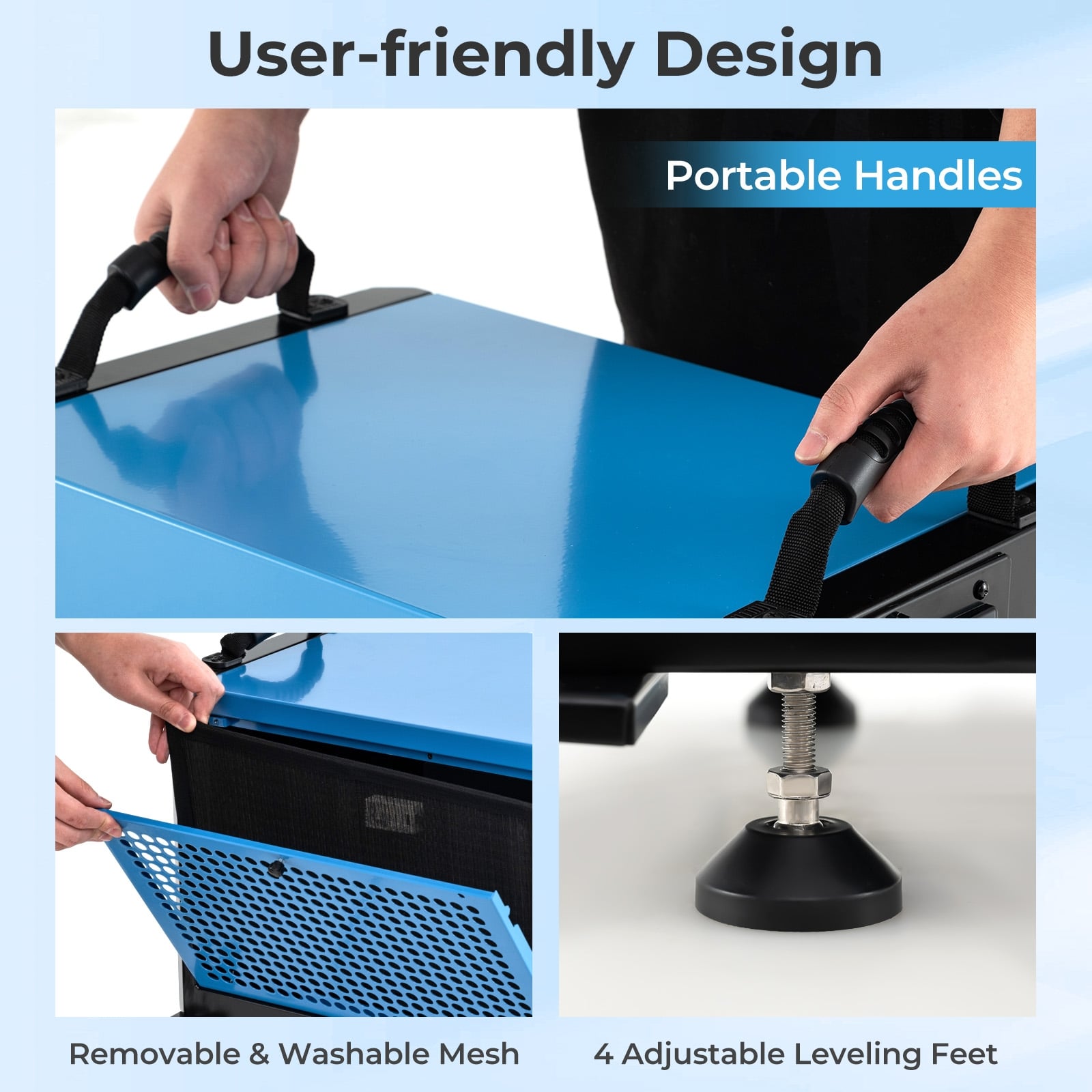 124 Pint Crawl Space Dehumidifier, 3 Modes, 24H Timer, Blue Dehumidifiers at Gallery Canada