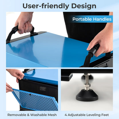 124 Pint Crawl Space Dehumidifier, 3 Modes, 24H Timer, Blue Dehumidifiers at Gallery Canada