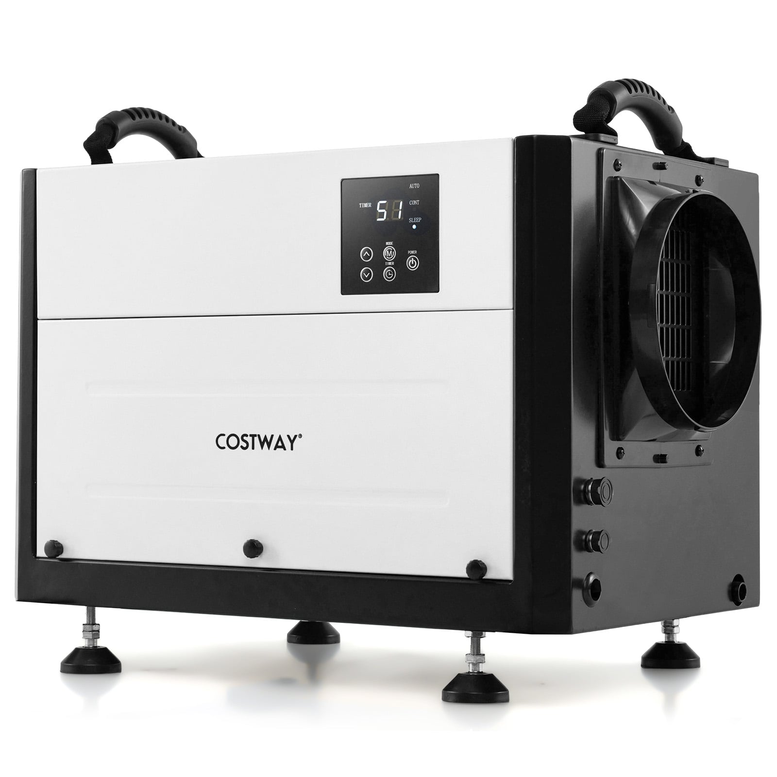 124 Pint Crawl Space Dehumidifier, 3 Modes, 24H Timer, White Dehumidifiers at Gallery Canada
