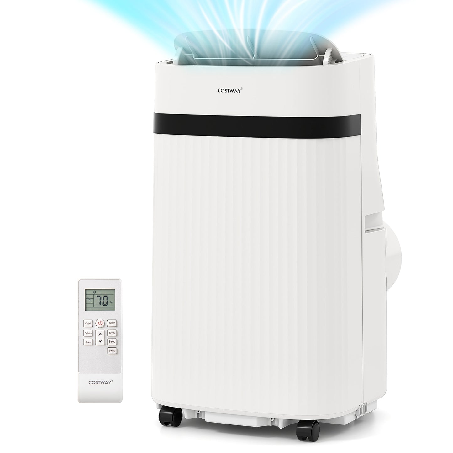 12000 BTU Portable Air Conditioner 3 in 1 Energy-saving with Fan and Dehumidifier, White Portable Air Conditioners at Gallery Canada