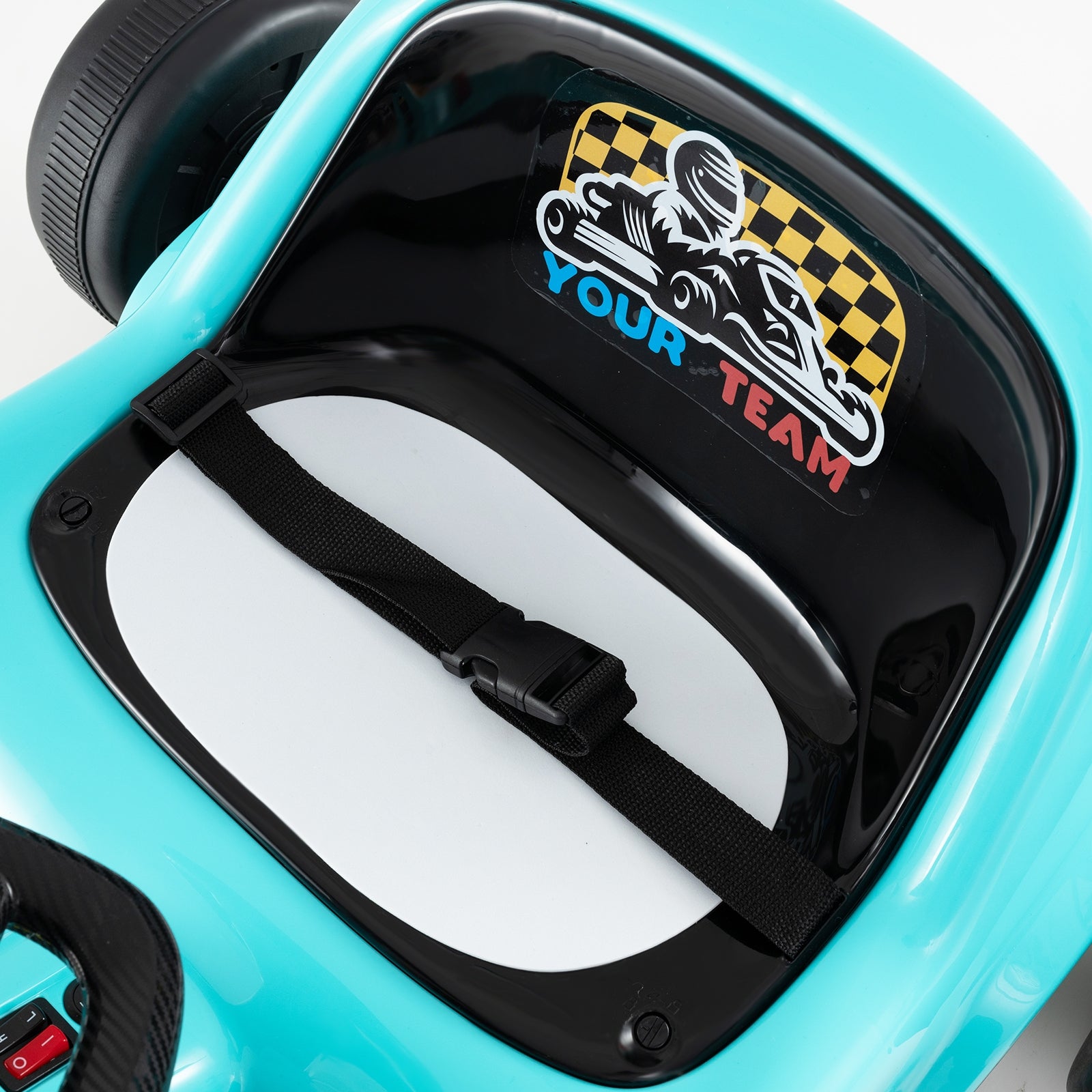 12V Electric Go Kart, Kids Race Toy, Remote Control, Music, Blue Powered Ride On Toys at Gallery Canada