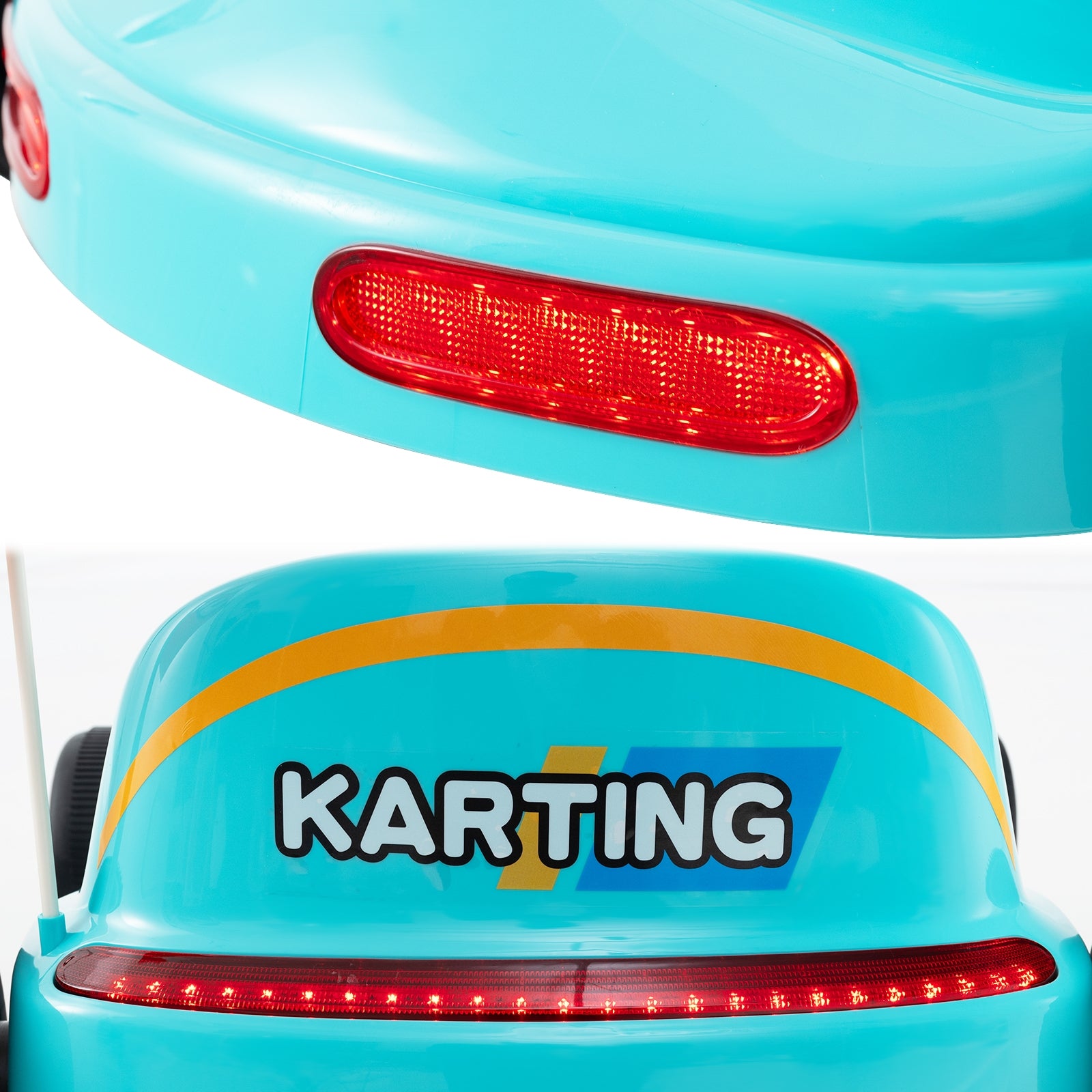 12V Electric Go Kart, Kids Race Toy, Remote Control, Music, Blue Powered Ride On Toys at Gallery Canada