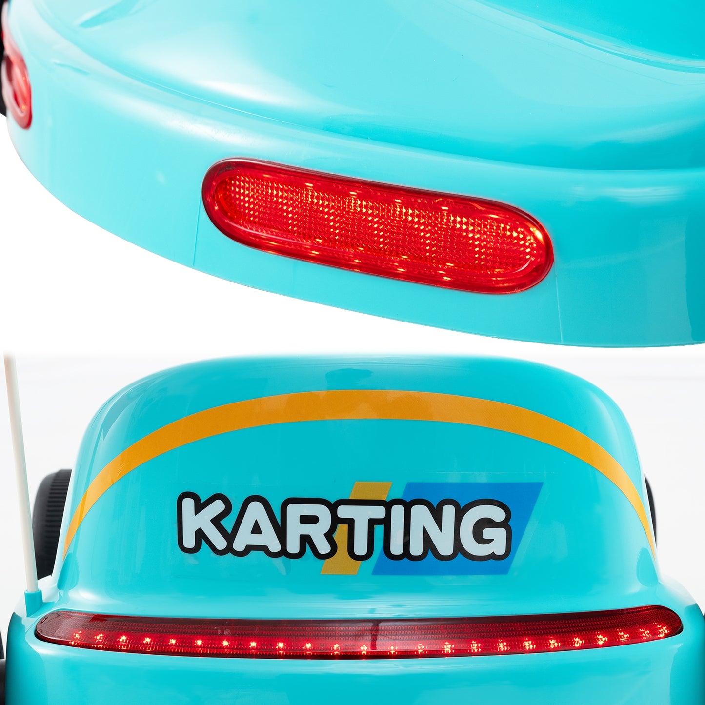 12V Electric Go Kart, Kids Race Toy, Remote Control, Music, Blue Powered Ride On Toys at Gallery Canada