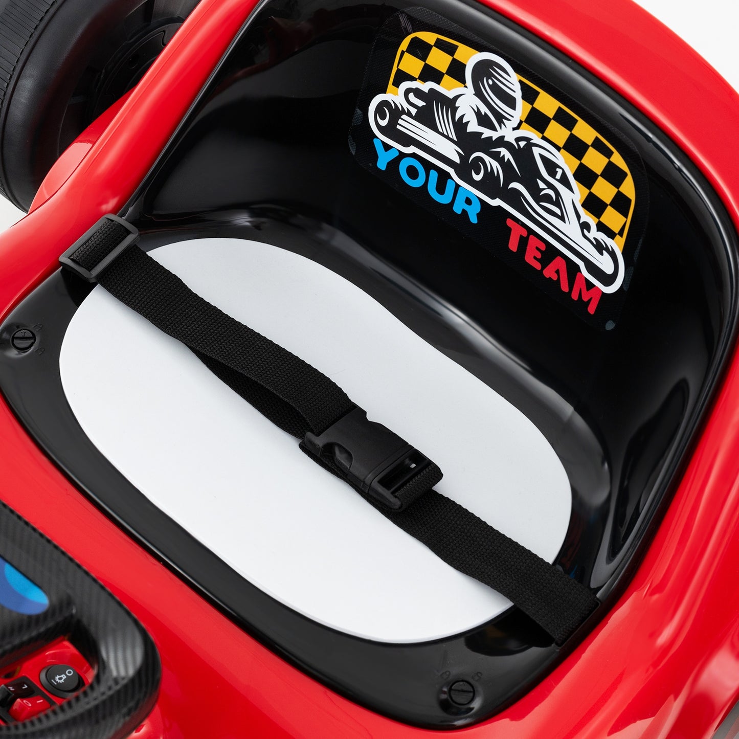 12V Electric Go Kart For Kids, With Remote Control And Music, Red Powered Ride On Toys at Gallery Canada