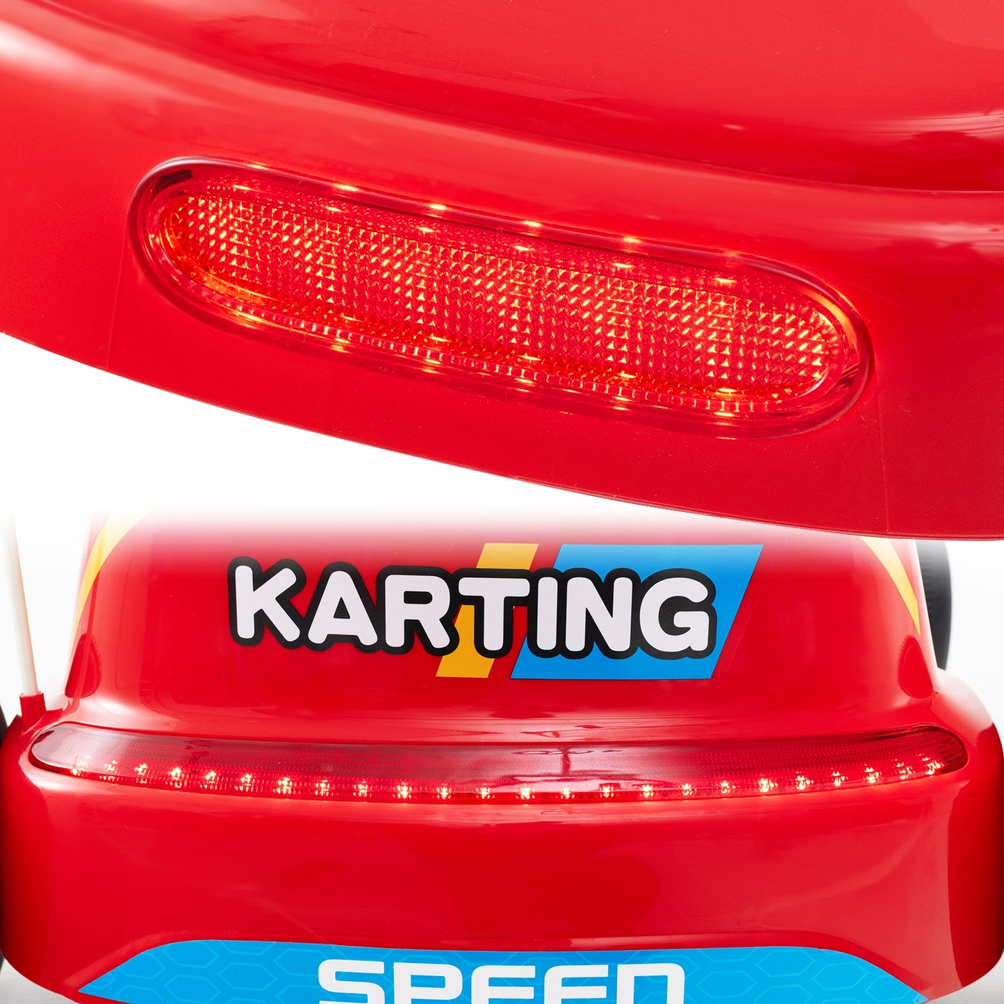 12V Electric Go Kart For Kids, With Remote Control And Music, Red Powered Ride On Toys at Gallery Canada