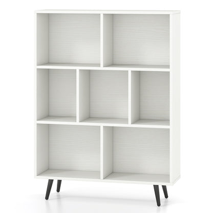 7/8/10-Cube Bookcase with 5 Tapered Metal Legs-7 Cubes Bookcases at Gallery Canada