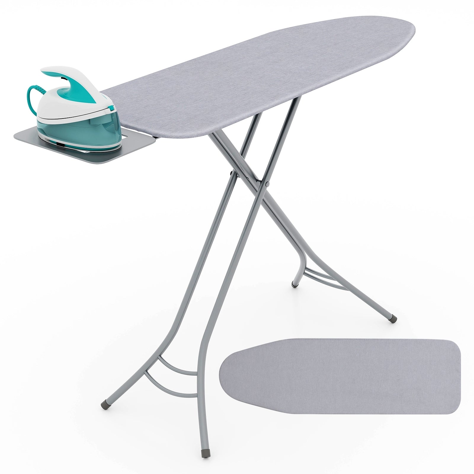 Foldable Ironing Board with Iron Rest and Adjustable Height, Gray Dryers at Gallery Canada
