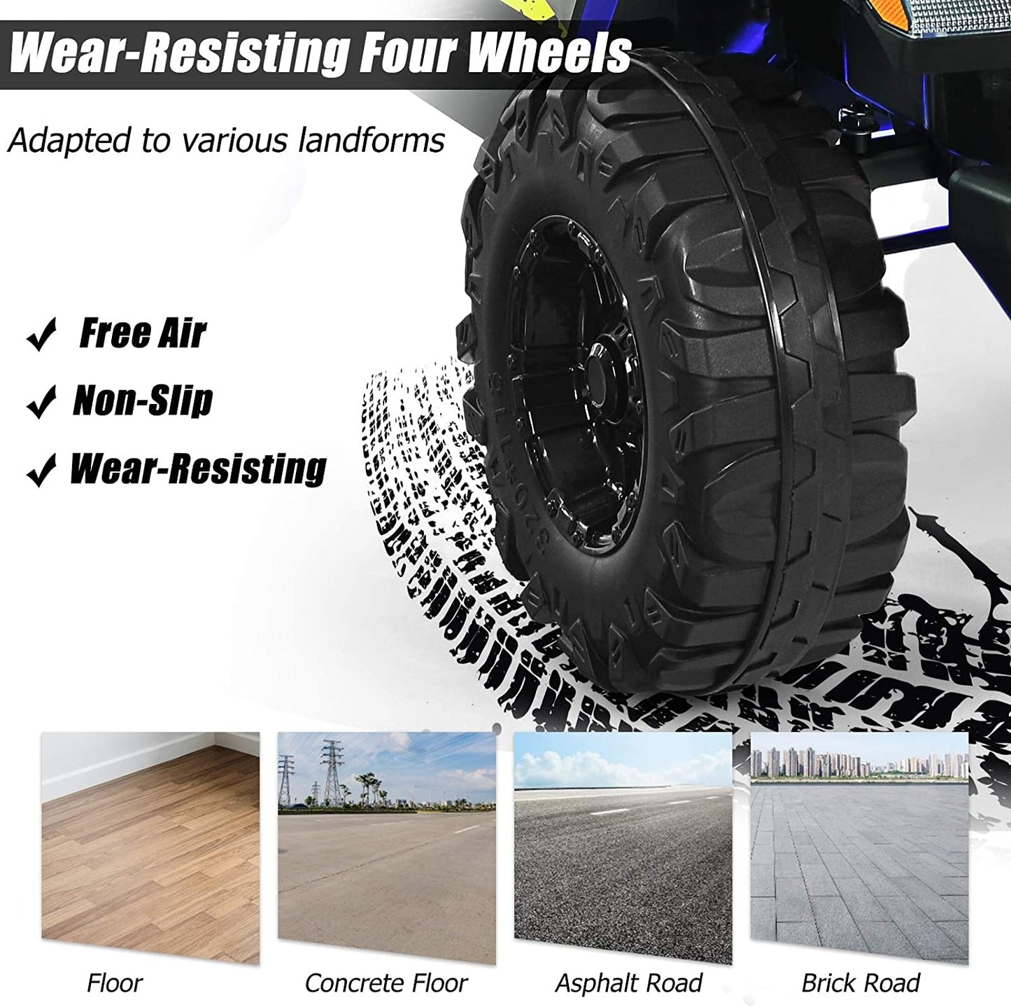 12V Kids Ride-on Jeep Car with 2.4 G Remote Control, Black & Green Powered Ride On Toys at Gallery Canada