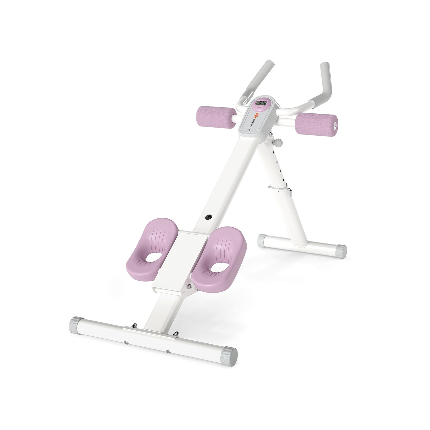 Adjustable Abdominal Trainer Ab Workout Machine Foldable Ab Cruncher, White Rowing Machines White at Gallery Canada